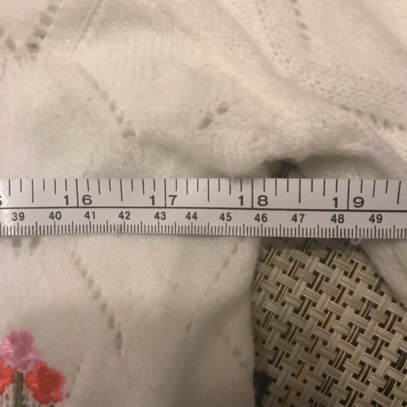 Dreamers by Debut Grandamacore Cardigan with Embroidered Flowers - Size Medium - Picture 11 of 14